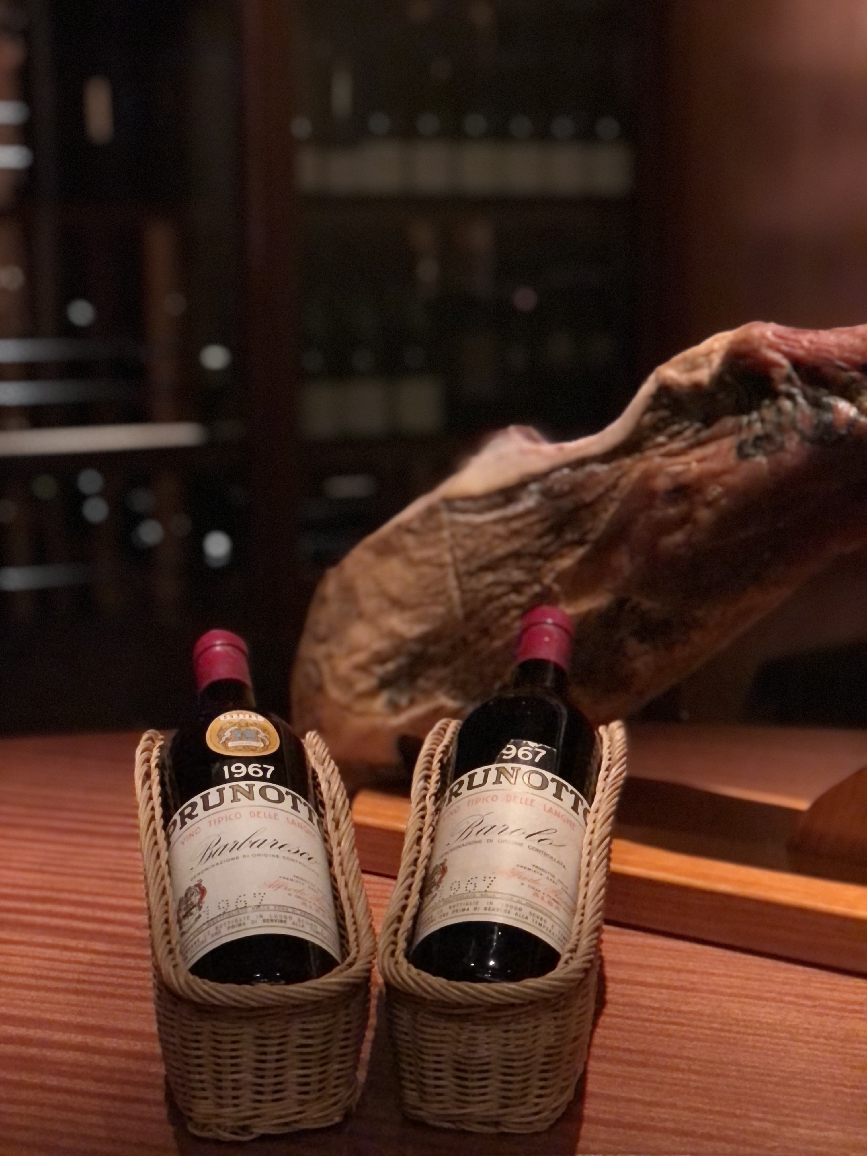 生ハムとヴィンテージワイン